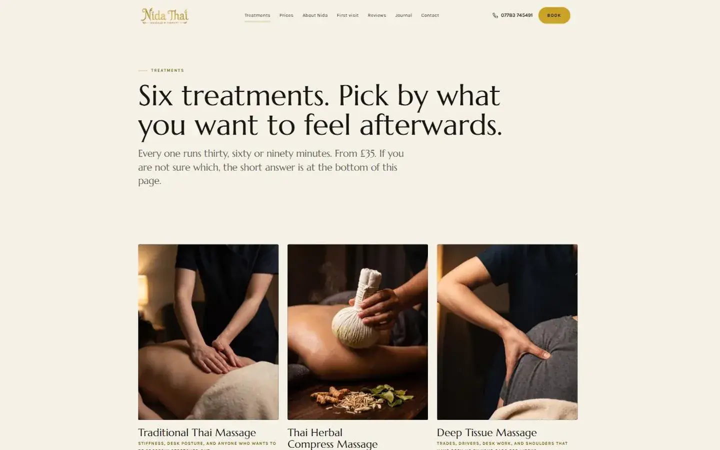 Nida Thai Massage treatments, after
